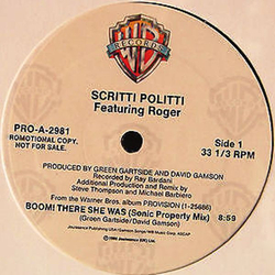 Scritti Politti / Roger Troutman Boom! There She Was Vinyl 12" USED