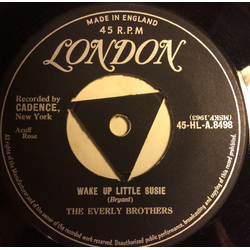 Everly Brothers Wake Up Little Susie / Maybe Tomorrow Vinyl 7" USED