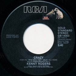 Kenny Rogers Crazy / Morning Desire Vinyl 7" USED