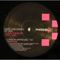 Marc van Linden My Way (Album Sampler Vinyl One) Vinyl 12" USED