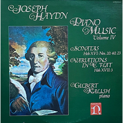 Joseph Haydn / Gilbert Kalish Piano Music, Volume IV (Sonatas, Hob. XVI: Nos. 20, 40, 23 / Variations In E Flat, Hob. XVII: 3) Vinyl LP USED