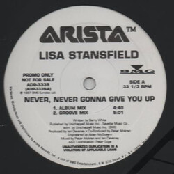 Lisa Stansfield Never, Never Gonna Give You Up Vinyl 12" USED