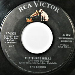 The Browns (3) The Three Bells / Heaven Fell Last Night Vinyl 7" USED