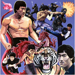 Lord Beatjitzu SHANGHAI EXPRESS AKA BRUCE LI'S GREATEST PUNCHES Vinyl LP USED