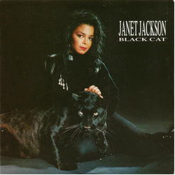 Janet Jackson Black Cat Vinyl 7" USED