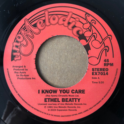 Ethel Beatty I Know You Care Vinyl 7" USED