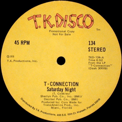 T-Connection Saturday Night Vinyl 12" USED