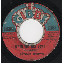 Dennis Brown / Prince Francis When You Are Down Vinyl 7" USED