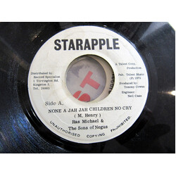 Ras Michael & The Sons Of Negus None A Jah Jah Children No Cry / Jahs Glory Vinyl 7" USED