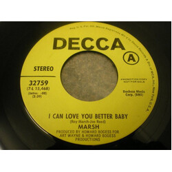 Marsh (5) I Can Love You Better Baby / Trip, Tumble And Fall Vinyl 7" USED