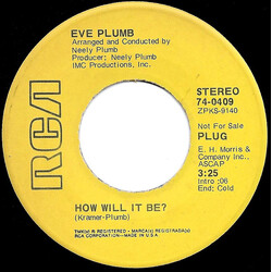 Eve Plumb How Will It Be? / (Nicchi Sgnacchi Mucchi Mucchi) The Fortune Cookie Song Vinyl 7" USED