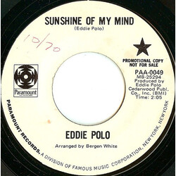 Eddie Polo Sunshine Of My Mind Vinyl 7" USED