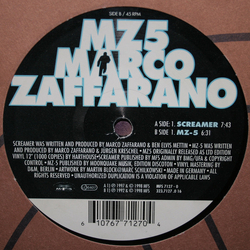Marco Zaffarano Screamer / MZ 5 Vinyl 12" USED