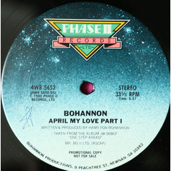 Hamilton Bohannon Dance, Dance, Dance All Night / April My Love Part I Vinyl 12" USED