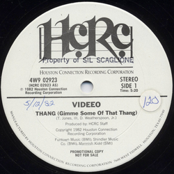 Videeo Thang (Gimme Some Of That Thang) Vinyl 12" USED