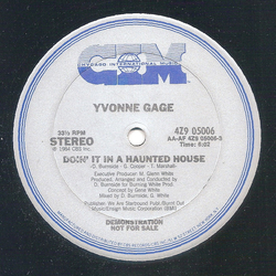 Yvonne Gage Doin' It In A Haunted House Vinyl 12" USED