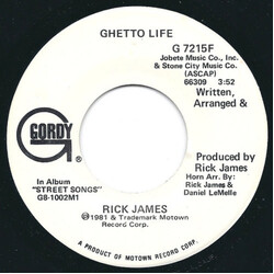 Rick James Ghetto Life Vinyl 7" USED