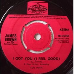 James Brown & The Famous Flames I Got You (I Feel Good) Vinyl 7" USED