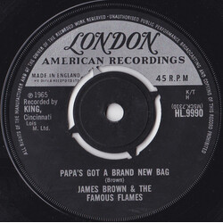 James Brown & The Famous Flames Papa's Got A Brand New Bag Vinyl 7" USED
