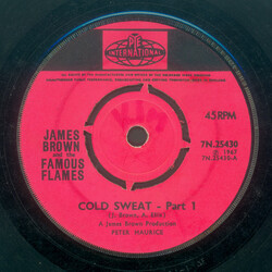 James Brown & The Famous Flames Cold Sweat Vinyl 7" USED