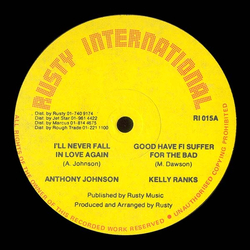 Anthony Johnson / Kelly Ranks I'll Never Fall In Love / Good Have Fi Suffer For The Bad Vinyl 12" USED