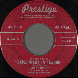 Jimmy Forrest Theme From "Experiment In Terror" Vinyl 7" USED