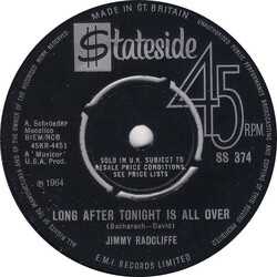 Jimmy Radcliffe Long After Tonight Is All Over Vinyl 7" USED