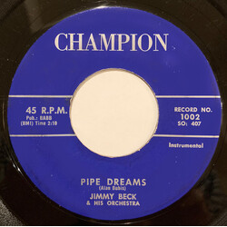 Jimmy Beck & His Orchestra Pipe Dreams / Blue Night Vinyl 7" USED