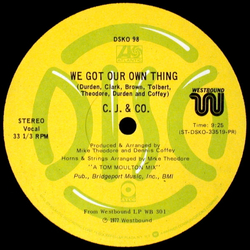 C.J. & Co We Got Our Own Thing Vinyl 12" USED