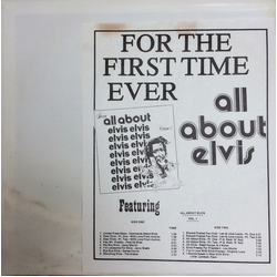 Various All About Elvis Vol. 1 Vinyl LP USED