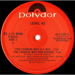 Level 42 The Chinese Way VINYL 12" USED