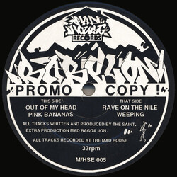 The Bab'e'lon Crew Out Of My Head Vinyl 12" USED