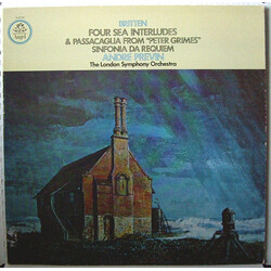 Benjamin Britten / André Previn / London Symphony Orchestra Four Sea Interludes From "Peter Grimes" / Sinfonia Da Requiem Vinyl LP USED