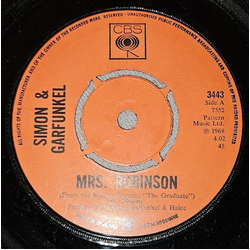Simon & Garfunkel Mrs. Robinson Vinyl 7" USED