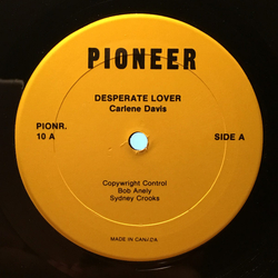 Carlene Davis Desperate Lover / Hey Little Boy-Boy I Love You Vinyl 12" USED