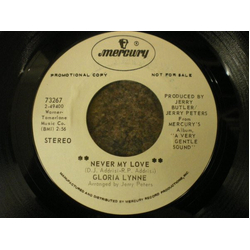 Gloria Lynne Never My Love Vinyl 7" USED