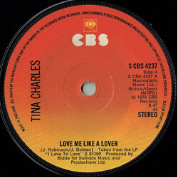 Tina Charles Love Me Like A Lover USED VINYL 7INCH 45 RPM SINGLE STEREO