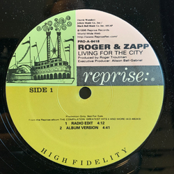 Zapp & Roger Living For The City Vinyl 12" USED