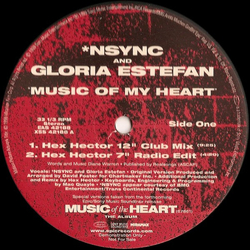 *NSYNC / Gloria Estefan Music Of My Heart Vinyl 12" USED