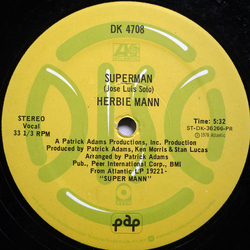 Herbie Mann Superman Vinyl 12" USED