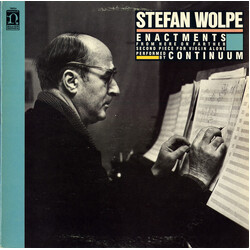 Stefan Wolpe / Continuum (4) Enactments / From Here On Farther / Second Piece For Violin Alone Vinyl LP USED