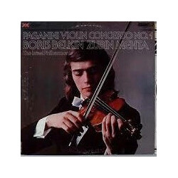 Boris Belkin / Zubin Mehta / Israel Philharmonic Orchestra Paganini Violin Concerto No. 1 Vinyl LP USED