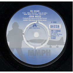 John Miles Oh Dear! Vinyl 7" USED