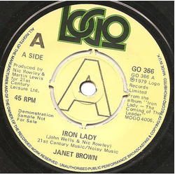 Janet Brown Iron Lady Vinyl 7" USED