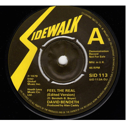 David Bendeth Feel The Real Vinyl 7" USED