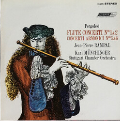 Giovanni Battista Pergolesi / Jean-Pierre Rampal / Karl Münchinger Flute Concerti No 1 & 2 / Concerti Armonici No. 5 & 6 Vinyl LP USED
