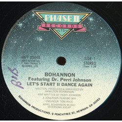 Hamilton Bohannon Let's Start II Dance Again Vinyl 12" USED