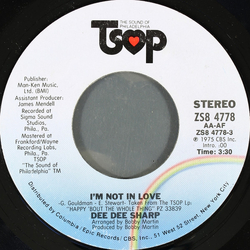 Dee Dee Sharp I'm Not In Love Vinyl 7" USED