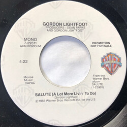 Gordon Lightfoot Salute Vinyl 7" USED