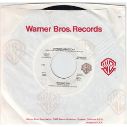 Gordon Lightfoot Without You Vinyl 7" USED
